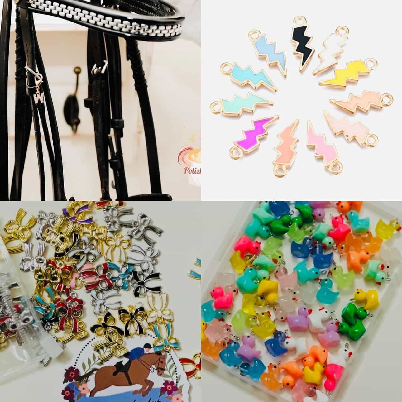 Polished Pony Co. Bridle Charms - Lightening Bolts