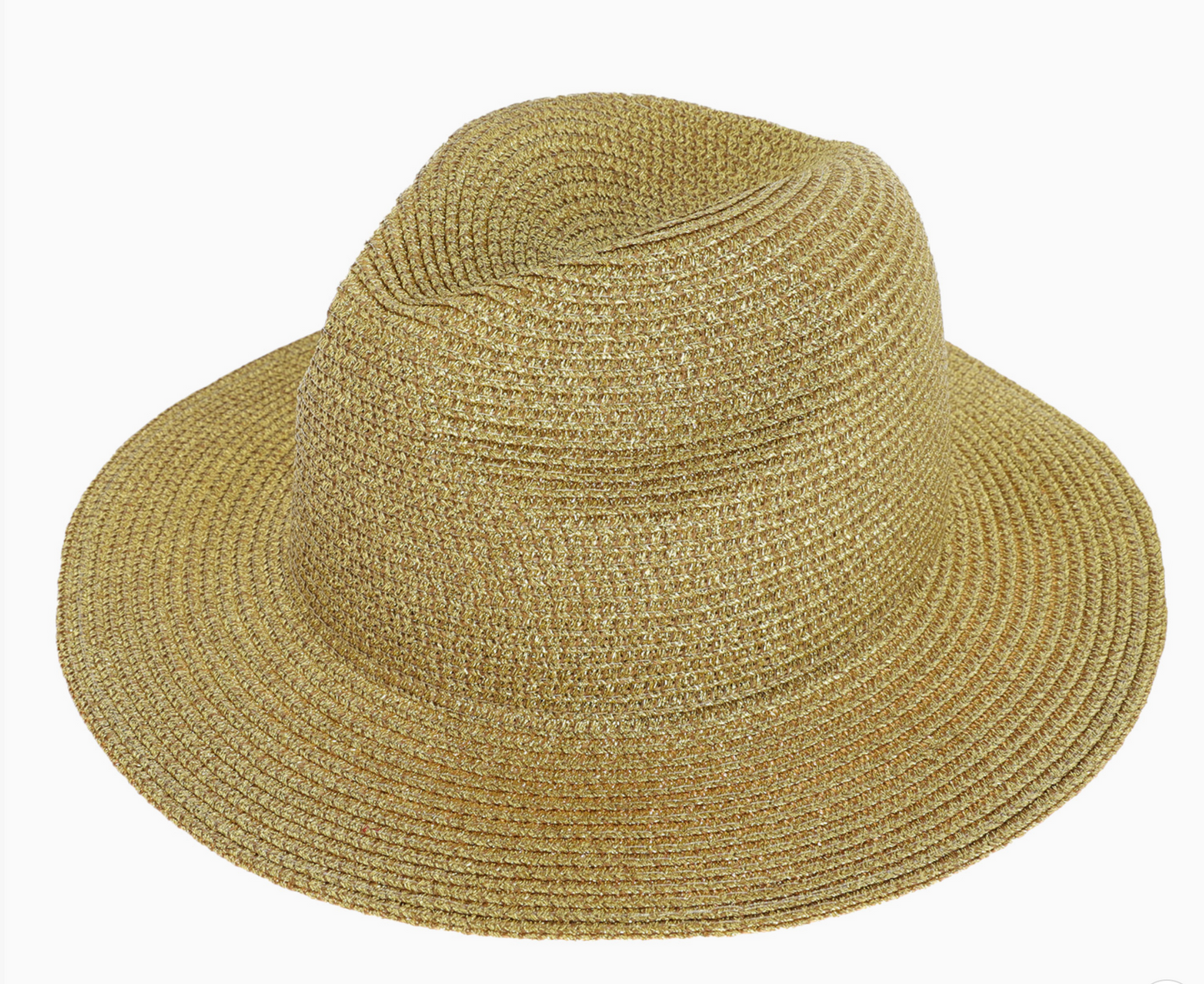Wide Woven Straw Panama Fedora Hat