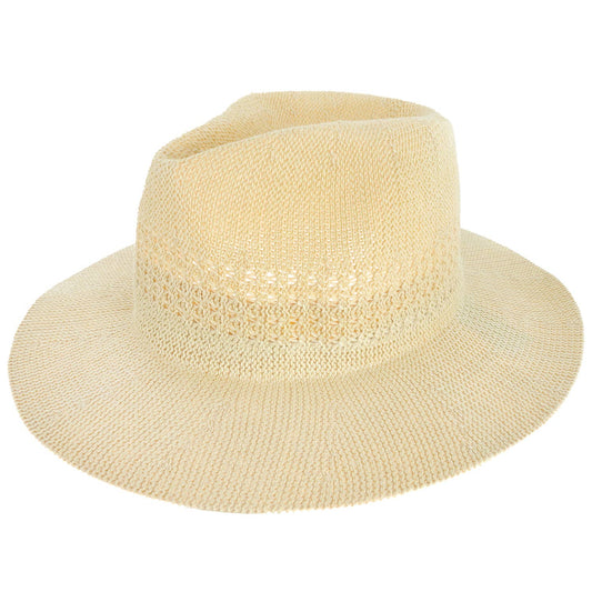 Upturn Paper Braid Wide Brim Panama Hat