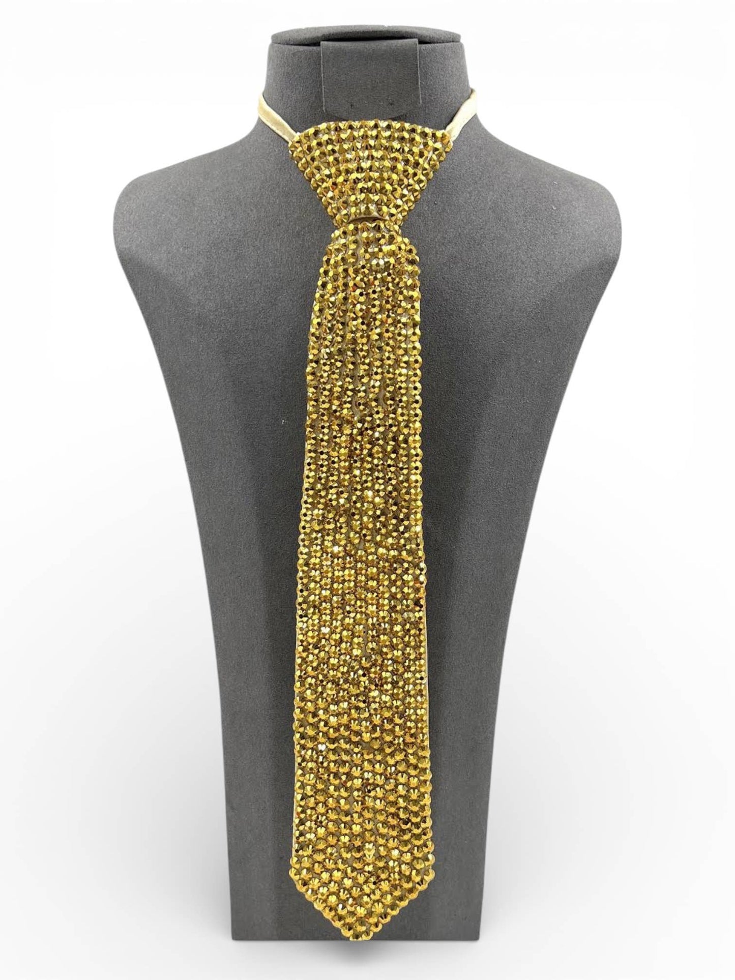 Rhinestone Pave Fashion Neck Tie