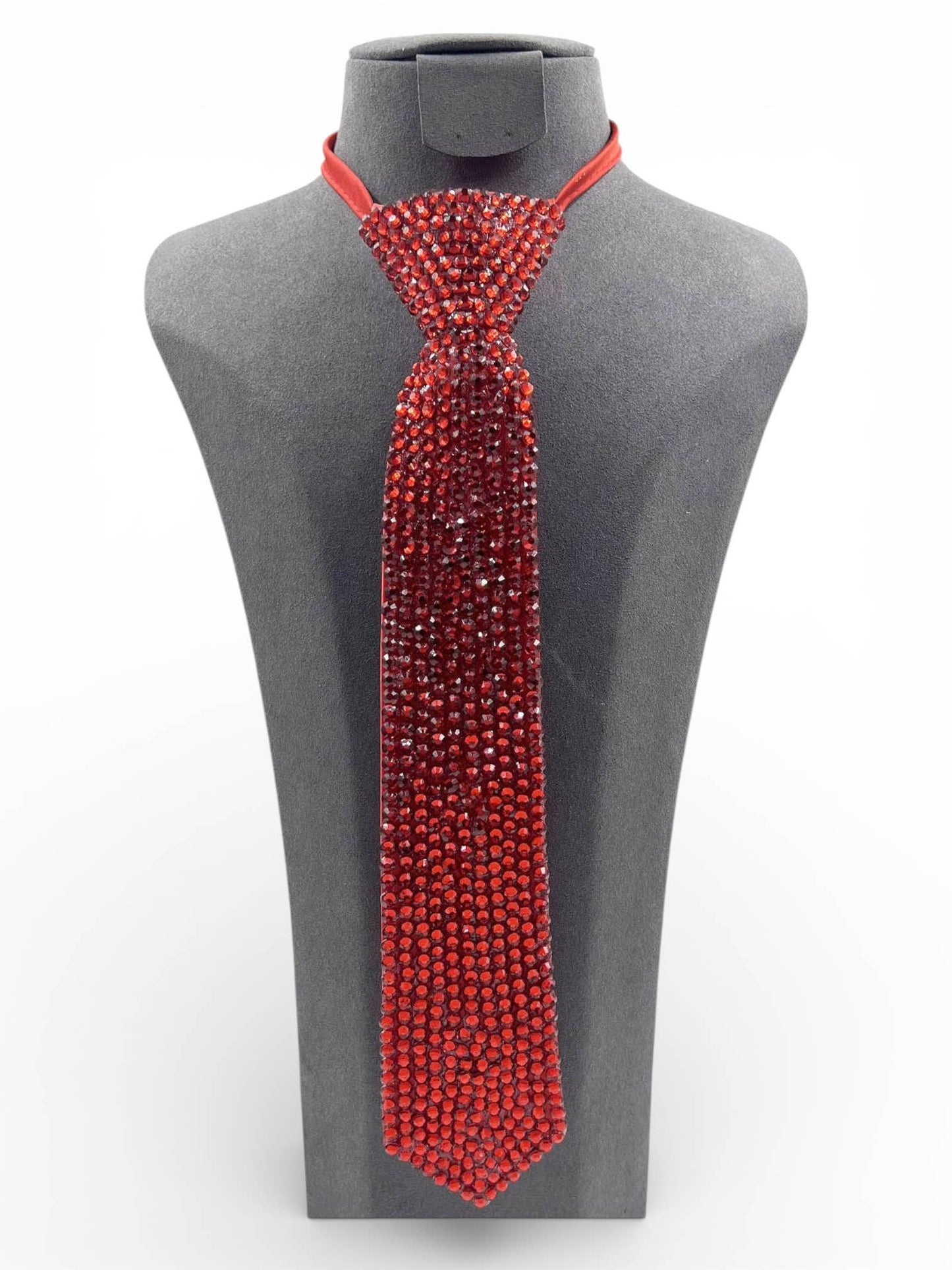Rhinestone Pave Fashion Neck Tie