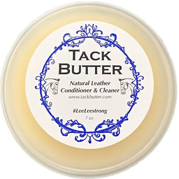 Tack Butter Natural Leather Conditioner & Cleaner 7 oz with Equine Tack Sponge Kit