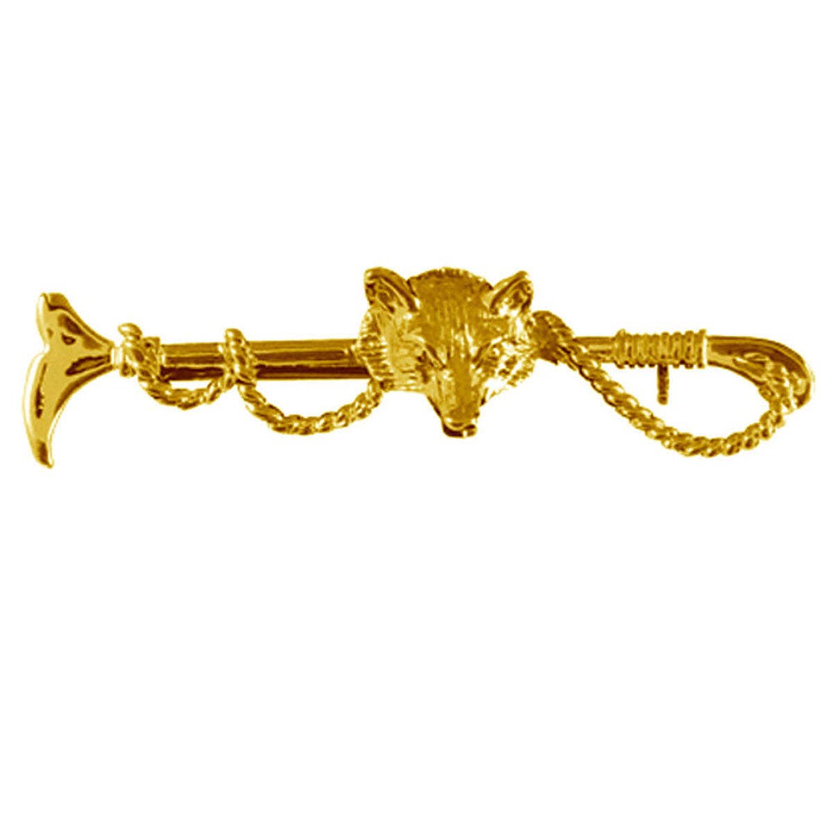 Exselle Crop with Fox Head Stock Pin