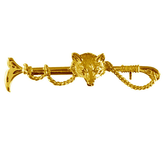Exselle Crop with Fox Head Stock Pin