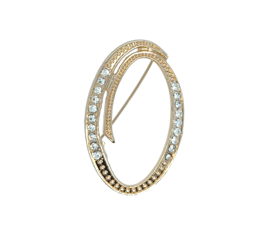 Initial Brooches (Gold Plated)