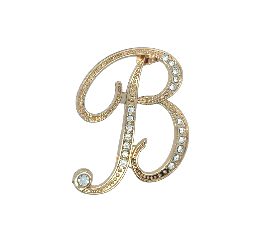Initial Brooches (Gold Plated)