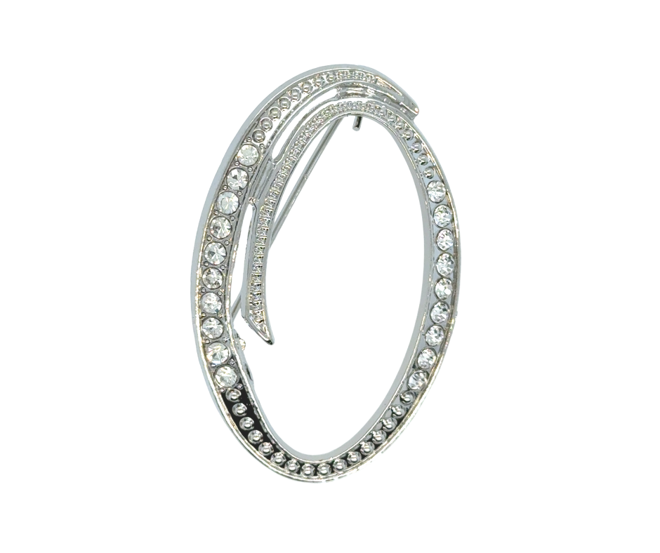 Initial Brooches (Silver Plated)