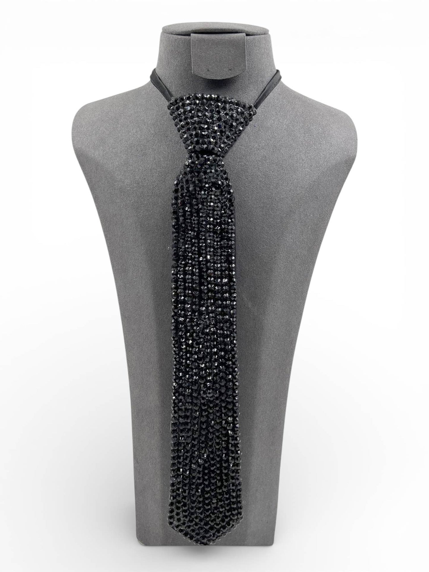 Rhinestone Pave Fashion Neck Tie