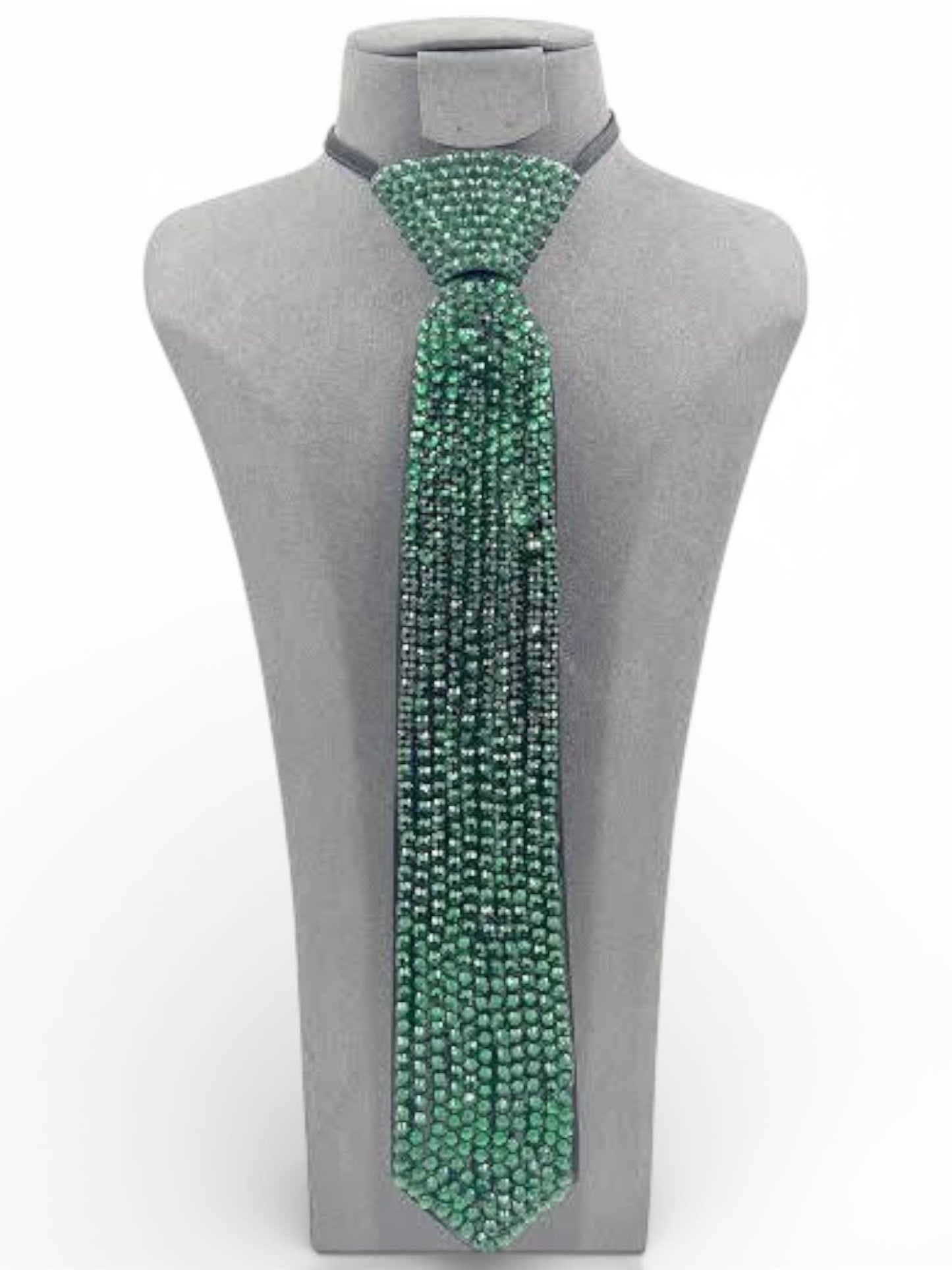 Rhinestone Pave Fashion Neck Tie