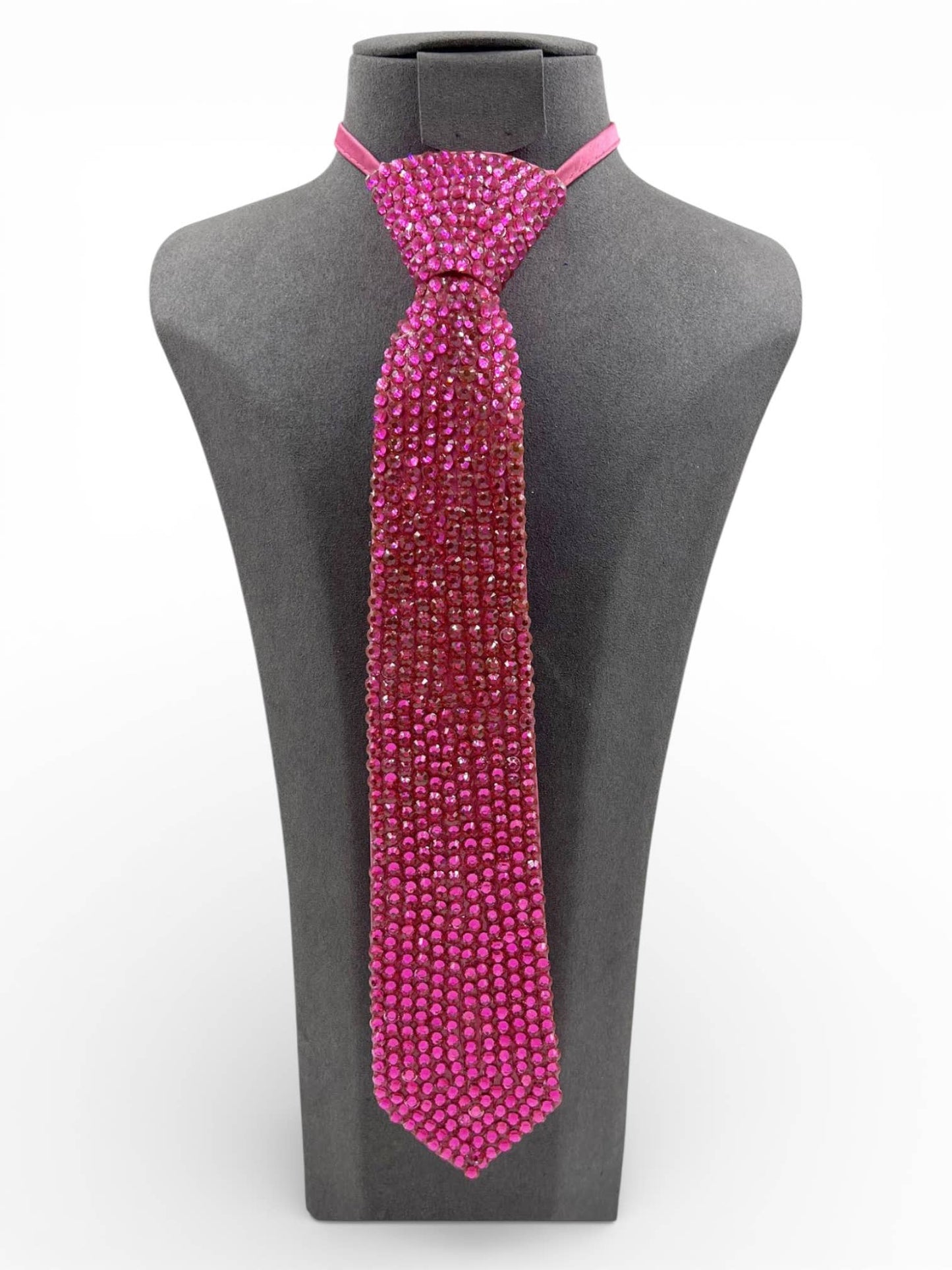 Rhinestone Pave Fashion Neck Tie