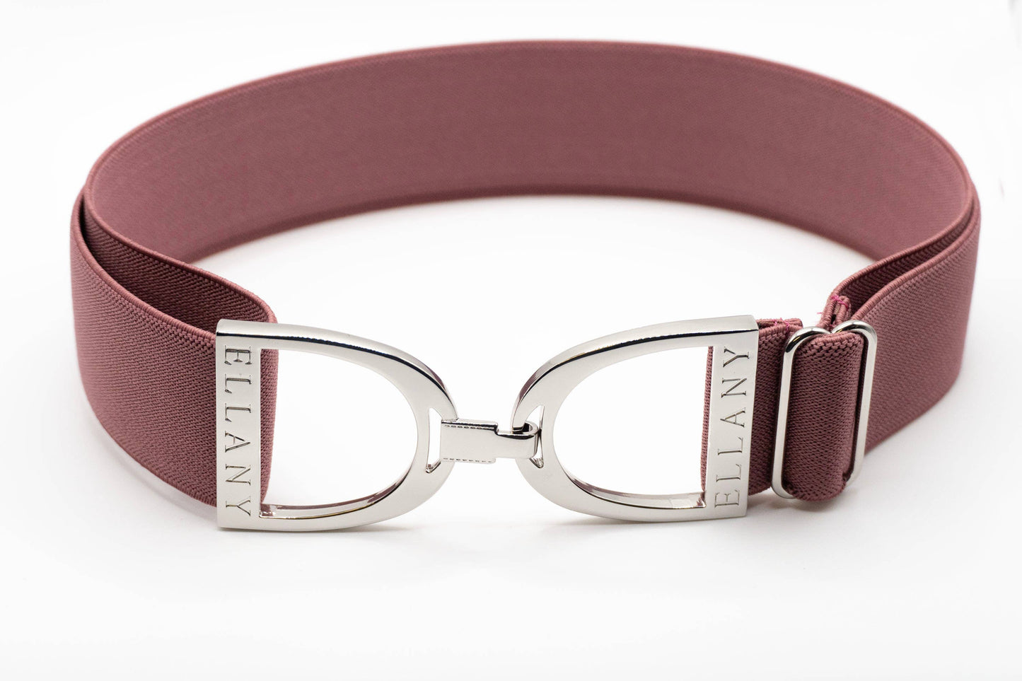 Berry - 1.5" Silver Stirrup Elastic Belt