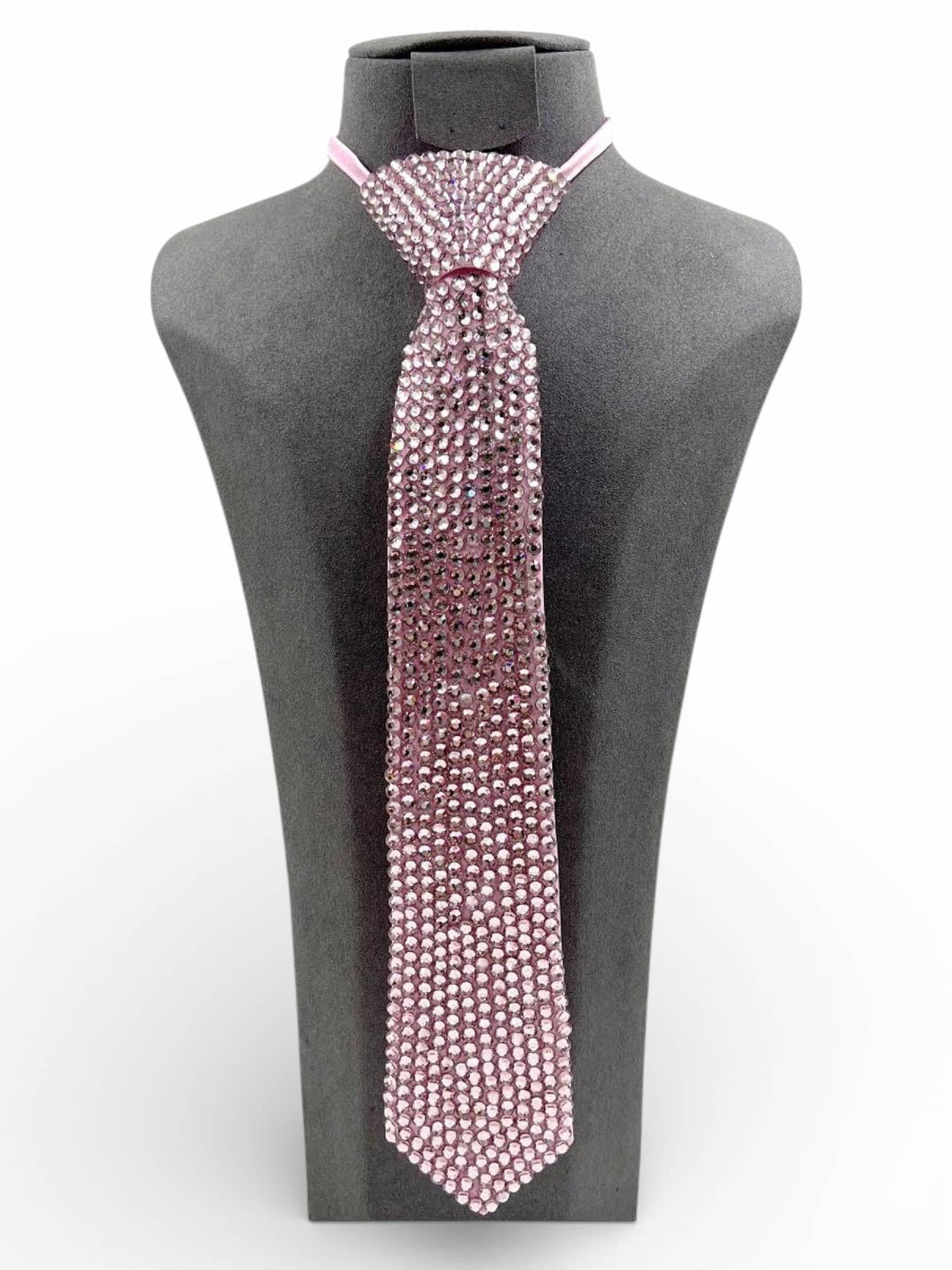 Rhinestone Pave Fashion Neck Tie