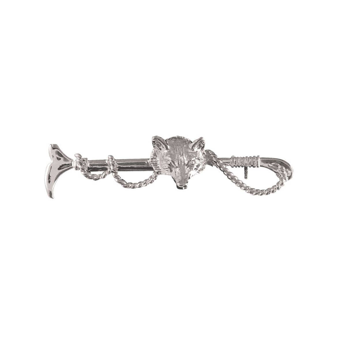 Exselle Crop with Fox Head Stock Pin