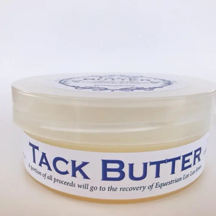 Tack Butter Natural Leather Conditioner & Cleaner 7 oz with Equine Tack Sponge Kit